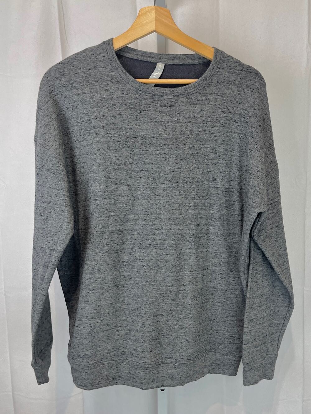 ATHLETA Pure Luxe Sweatshirt 446987 Pullover Crew Long Sleeve Gray Size S